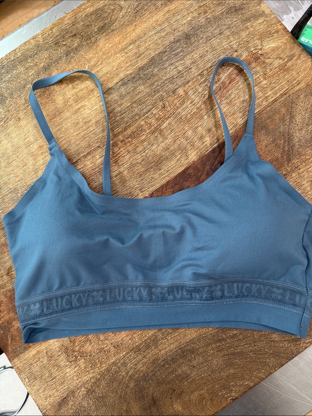 Lucky Brand Slate Blue Stretch Bralette